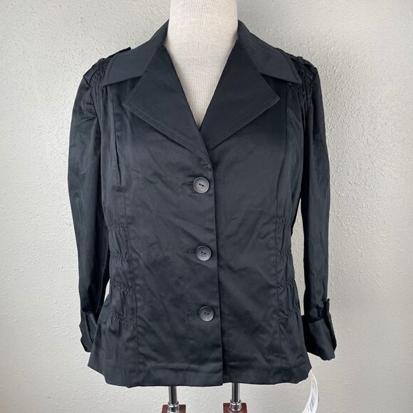 NWT Allison Taylor Button Down Jacket Top Size L - Picture 1 of 9